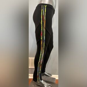 Altuzarra Black Three Colorblock Stripe Leggings- XS